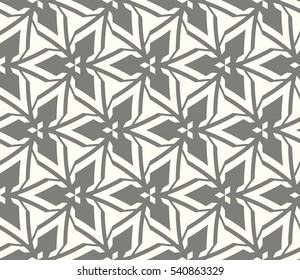 Vector seamless pattern. Stylish fabric print with eastern geometric ornament