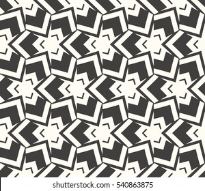 Vector seamless pattern. Stylish fabric print with eastern geometric ornament