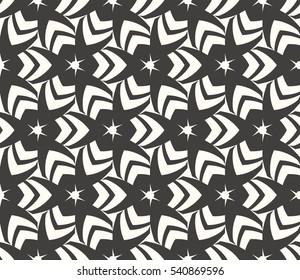 Vector seamless pattern. Stylish fabric print with eastern geometric ornament