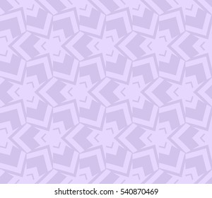 Vector seamless pattern. Stylish fabric print with eastern geometric ornament