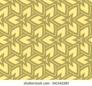 Vector seamless pattern. Stylish fabric print with eastern geometric ornament
