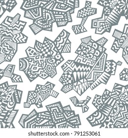 Vector seamless pattern. Stylish geometric texture. Abstract ornament.