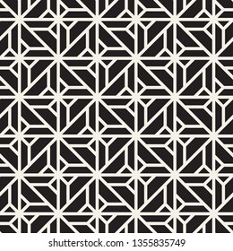Vector seamless pattern. Stylish linear lattice background. Trendy geometric lines texture.
