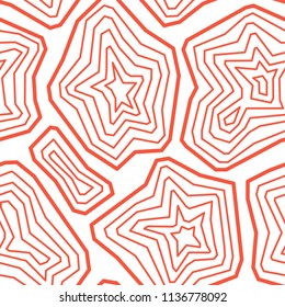 Vector seamless pattern.  Stylish mosaic texture. Hand drawn linear background with structure of mesh Contemporary graphic design.