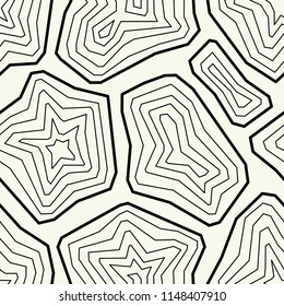 Vector seamless pattern. Stylish mosaic texture. Hand drawn linear background with structure of mesh Contemporary graphic design.

