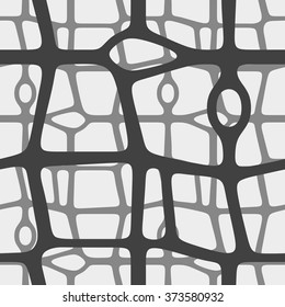 Vector seamless pattern. Stylish mosaic texture. Linear background with structure of mesh leaf veins. Can be used for wallpaper, pattern fills, web page background,surface textures. Doodle.