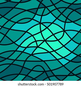 Vector seamless pattern. Stylish mosaic texture. Hand drawn linear background with structure of mesh. Can be used for wallpaper, pattern fills, web page background, surface textures. Doodle.