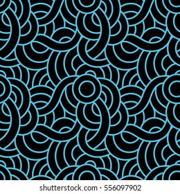 Vector seamless pattern. Stylish mosaic texture. Hand drawn linear background with structure of mesh. Can be used for wallpaper, pattern fills, web page background, surface textures. Doodle.