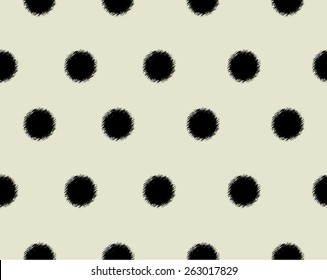 Vector seamless pattern. Stylish polka dot. Vector eps10.