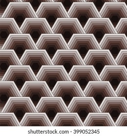 Vector seamless pattern. Stylish print with geometric design.