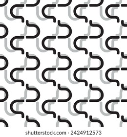 Vector seamless pattern. Stylish repeating texture. Linear repeating print