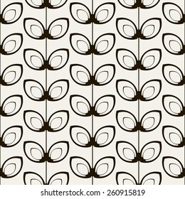 Vector seamless pattern. Stylish repeating texture. Repeating floral texture.