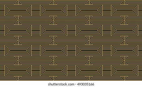 Vector seamless pattern. Stylish repeating background. Monochrome graphic design.