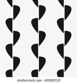Vector seamless pattern. Stylish repeating texture. Monochrome texture with seeds.