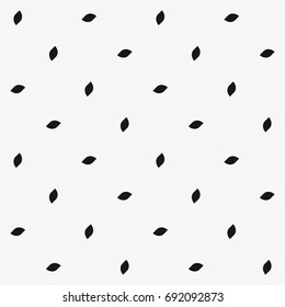 Vector seamless pattern. Stylish repeating texture. Monochrome texture with seeds.