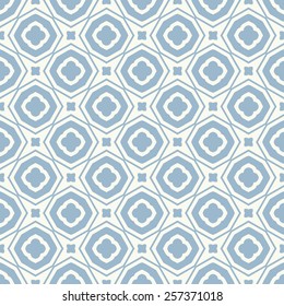 Vector seamless pattern. Stylish textile print with simple geometric design.