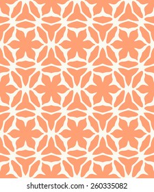 Vector seamless pattern. Stylish textile print with bright geometric design.