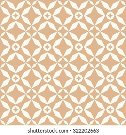 Vector seamless pattern. Stylish textile print with geometric ethnic design. Monochrome fabric background.
