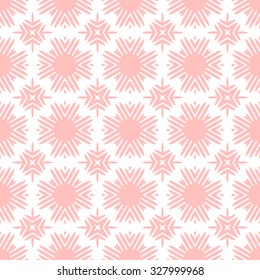 Vector seamless pattern. Stylish textile print with ethnic design. Geometric fabric background.