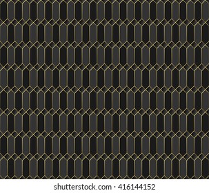 Vector seamless pattern. Stylish textile print with geometric eastern design. Ethnic fabric background. Modern fabric swatch. Seamless oriental background. Gray white and gold luxury wallpaper.