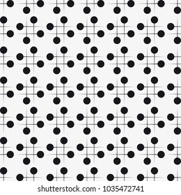  Vector seamless pattern. Stylish texture with circles. Geometric lattice pattern.