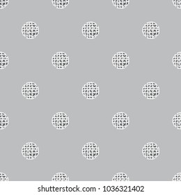  Vector seamless pattern. Stylish texture with circles. Geometric lattice pattern.