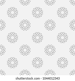  Vector seamless pattern. Stylish texture with circles. Geometric lattice pattern.