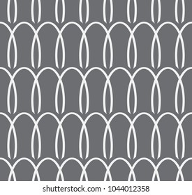  Vector seamless pattern. Stylish texture with circles. Geometric lattice pattern.