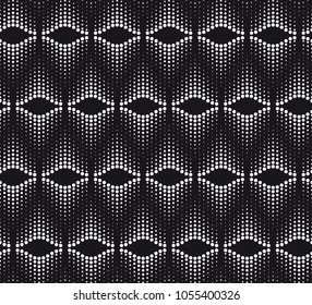  Vector seamless pattern. Stylish texture with wavy lines from different circles. Geometric lattice pattern.