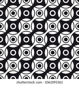  Vector seamless pattern. Stylish texture with circles. Geometric lattice pattern.