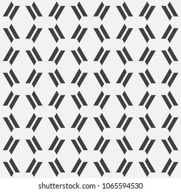  Vector seamless pattern. Stylish texture with figures from short lines. Geometric pattern.