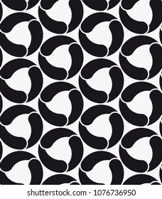  Vector seamless pattern. Stylish texture with circles. Geometric lattice pattern.