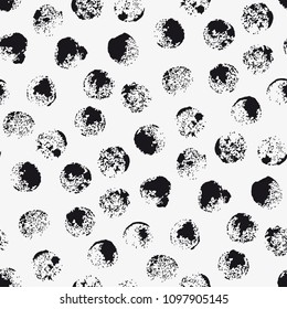 Vector seamless pattern. Stylish texture with circles. Geometric lattice pattern.