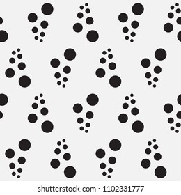  Vector seamless pattern. Stylish texture with wavy lines from different circles. Geometric lattice pattern.