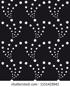  Vector seamless pattern. Stylish texture with wavy lines from different circles. Geometric lattice pattern.