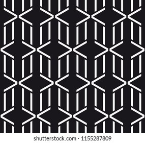  Vector seamless pattern. Stylish texture from short lines. Geometric pattern.