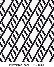  Vector seamless pattern. Stylish texture from short lines. Geometric pattern.