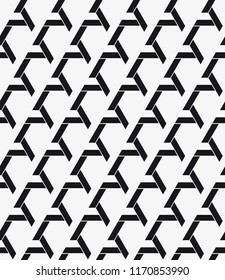  Vector seamless pattern. Stylish texture from short lines. Geometric pattern.