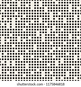 Vector seamless pattern. Stylish texture with dotes. Modern background from small circles.