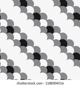  Vector seamless pattern. Stylish texture with circles. Geometric lattice pattern.