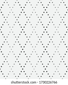  Vector seamless pattern. Stylish texture with rhombuses from the circles. Geometric lattice pattern.