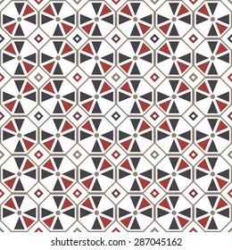 Vector seamless pattern. Stylish texture of colored hexagons. Simple geometric background.