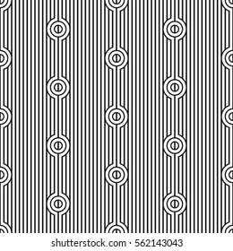 Vector seamless pattern. Stylish texture with figures from lines. Geometric pattern.
