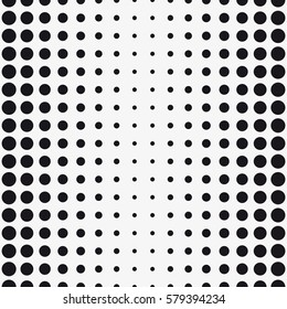 Vector seamless pattern. Stylish texture with figures from circles. Repeating geometric tiles.