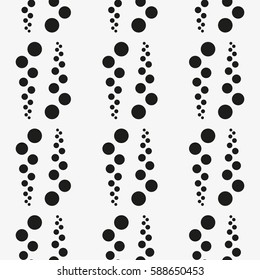 Vector seamless pattern. Stylish texture with figures from circles. Geometric lattice pattern.