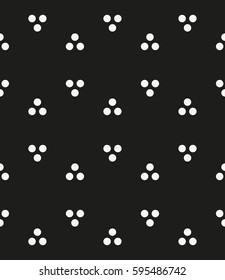 Vector seamless pattern. Stylish texture with figures from circles. Geometric lattice pattern.