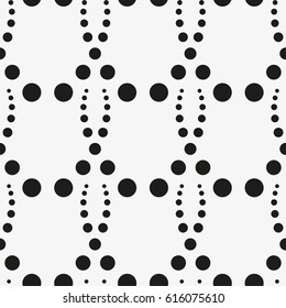 Vector seamless pattern. Stylish texture with figures from circles. Geometric lattice pattern.