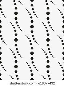 Vector seamless pattern. Stylish texture with figures from circles. Geometric lattice pattern.