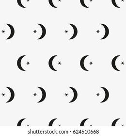 Vector seamless pattern. Stylish texture with figures from arcs. Geometric pattern.