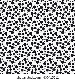 Vector seamless pattern. Stylish texture with figures from circles. Geometric lattice pattern.